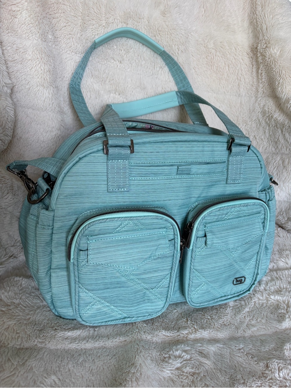 EUC Lug Jumper 3 Carry-All Tote in Brushed Aquamarine
